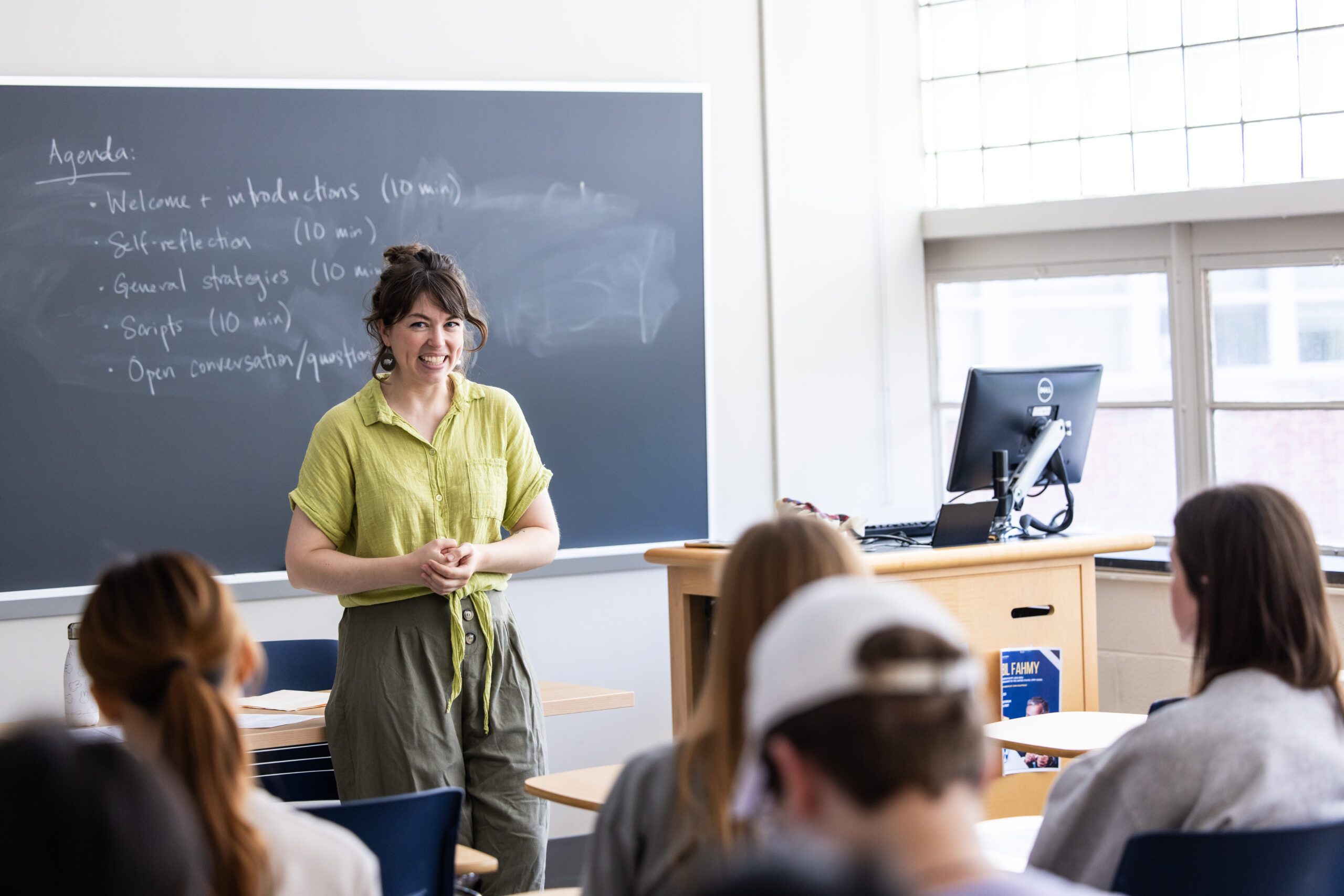 Students and a Professor in a Classroom