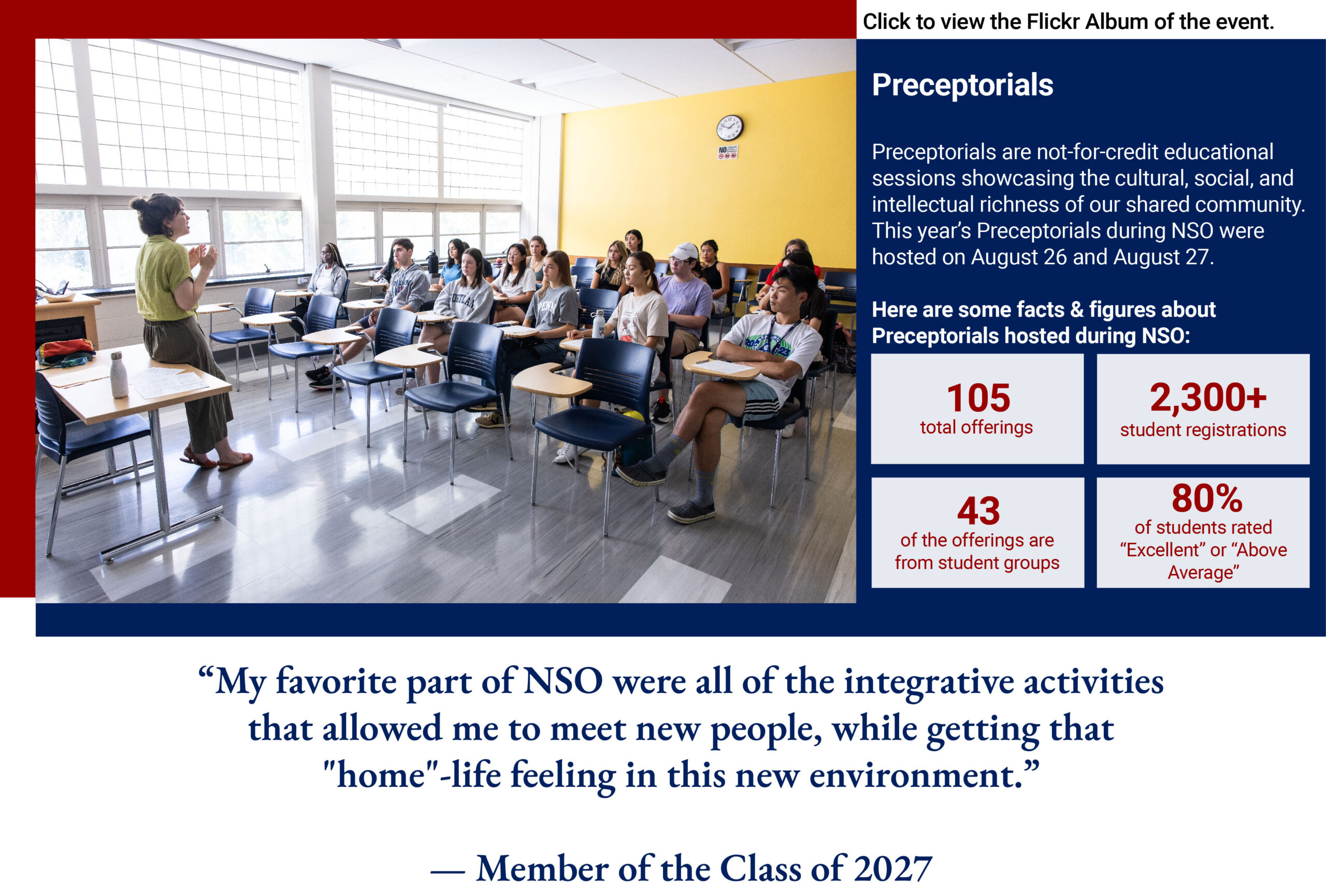 NSO Events - Preceptorials