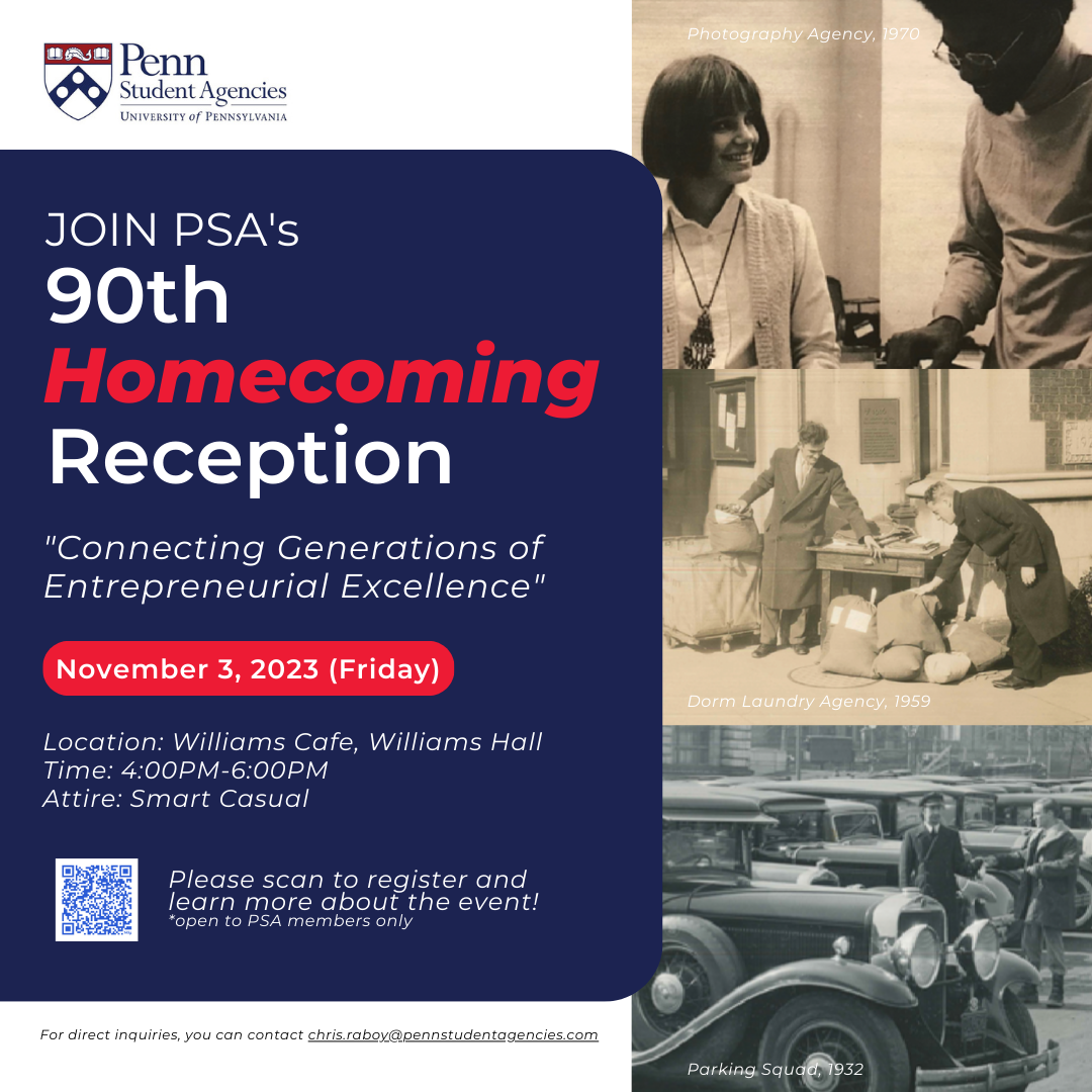 PSA's 90th Homecoming Reception flyer