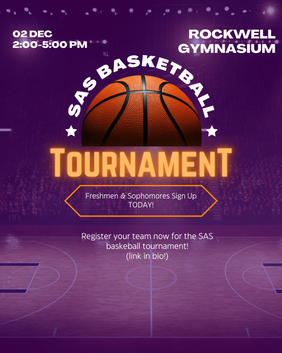 South Asia Society Underclassmen Basketball Tournament Flyer