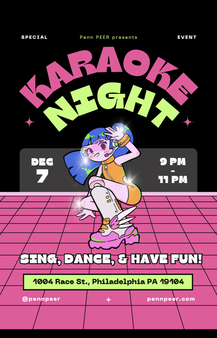 Penn PEER Presents: Karaoke Night event flyer