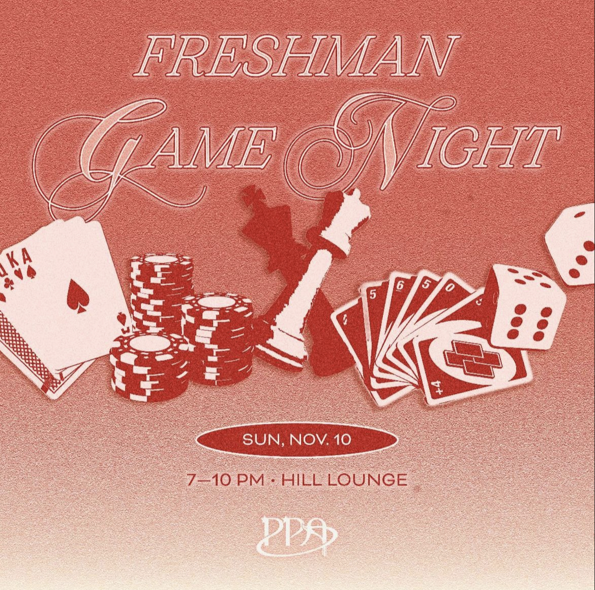 Freshman Bonding Event: Game Night flyer